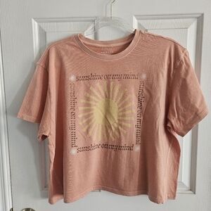 American Eagle Cozy Cropped Graphic Tee